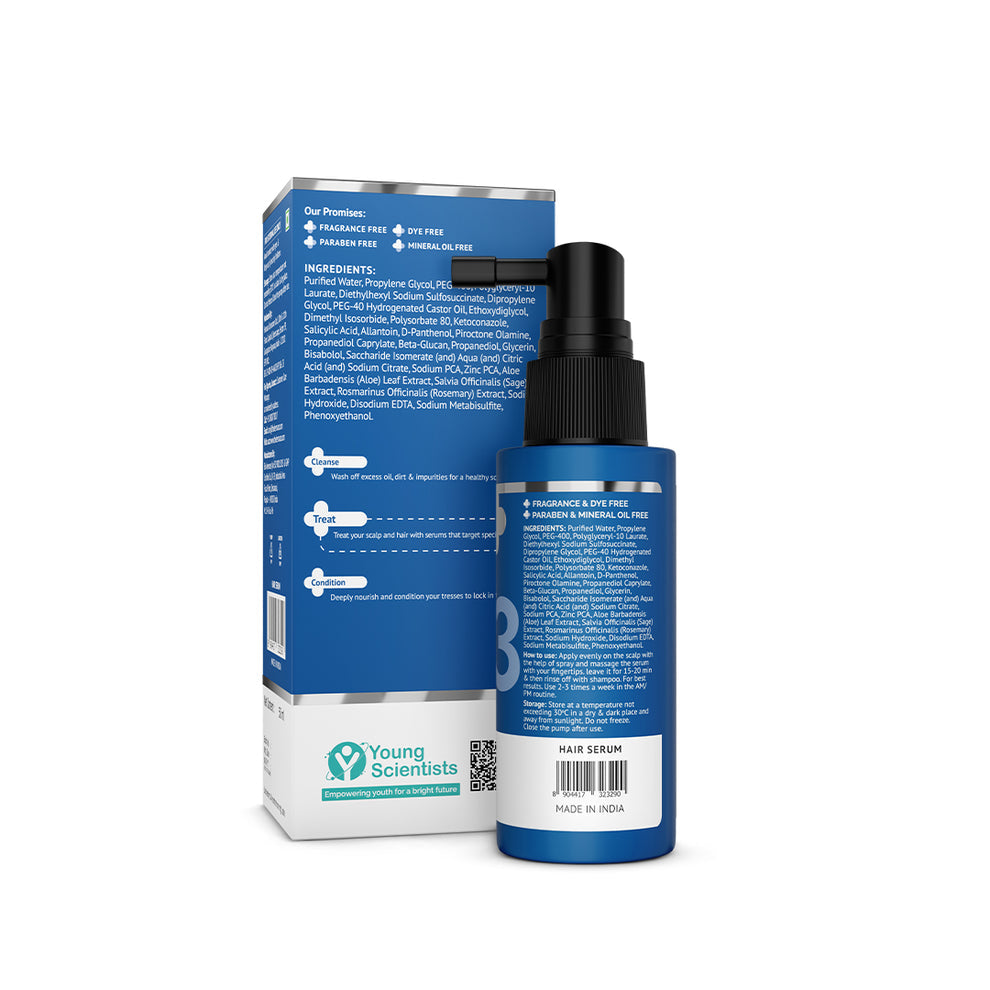 The Derma Co Triple Actives Anti-Dandruff Scalp Serum - 50ml