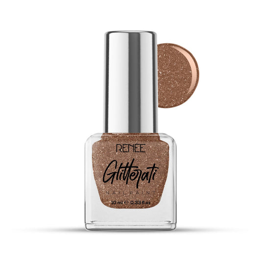 RENEE Glitterati Nail Paint (04 Rose Beige)