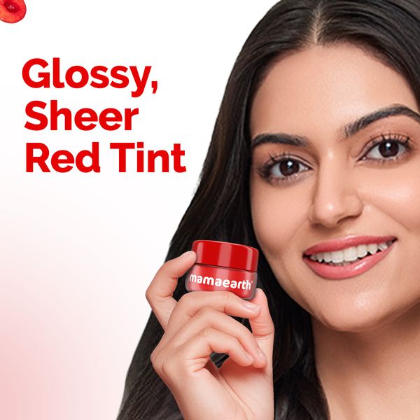 Mamaearth Cherry Moisture Therapy Lip Balm with Cherry & Vitamin E for Dry & Chapped Lips- 15 g