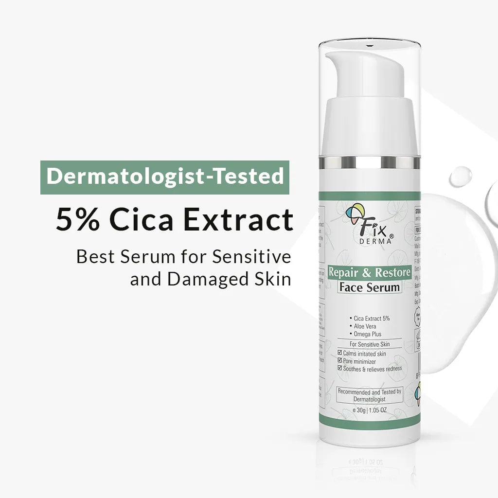 Fixderma Repair and Restore Face Serum | Soothing Serum to Repair Damaged Skin Barrier