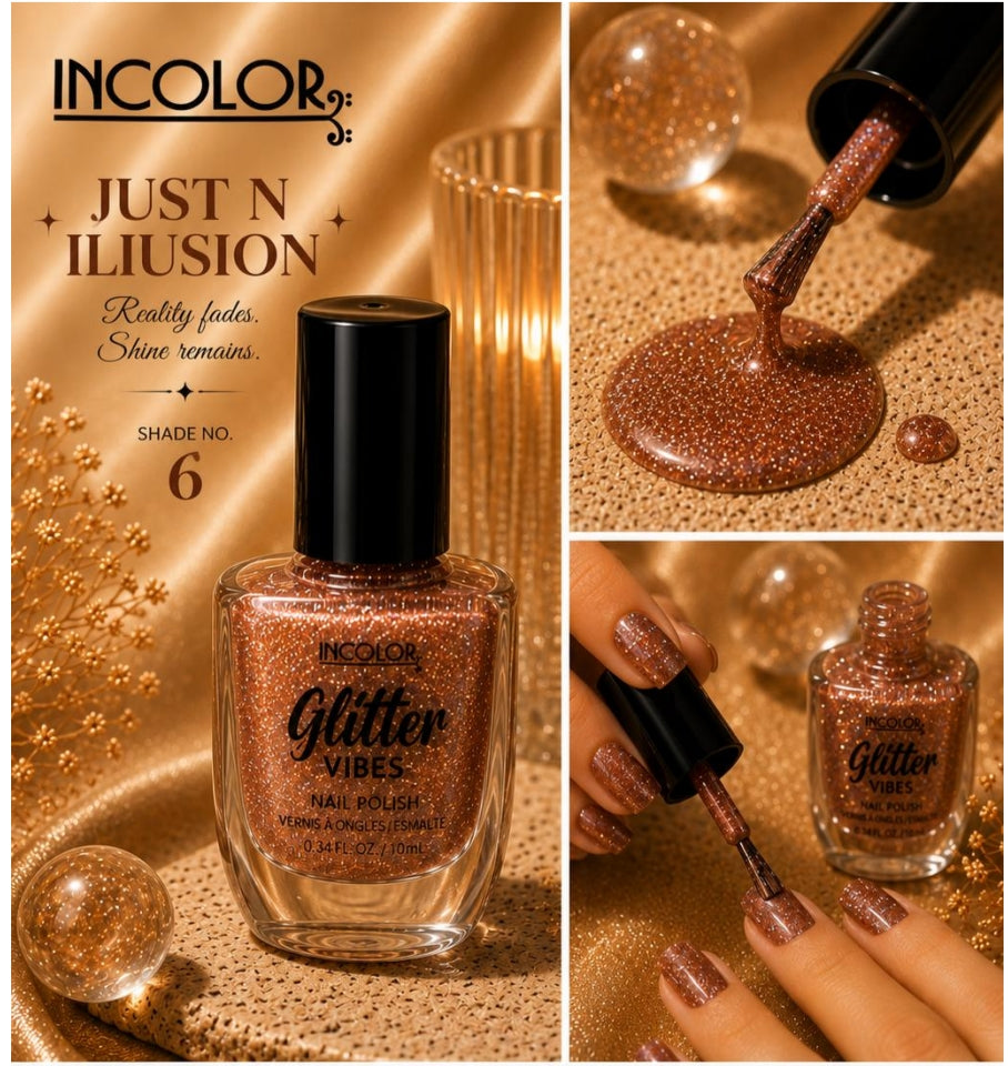 Incolor Glitter Vibes Nail Paints/ 06