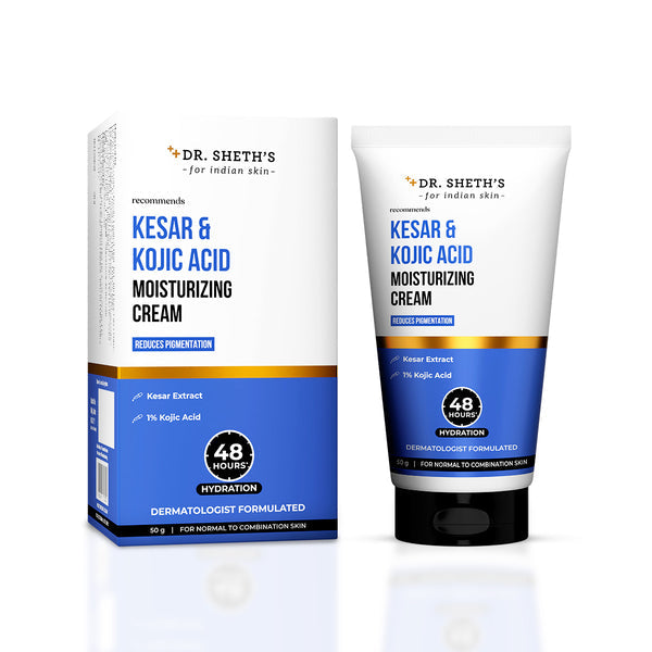 Dr. Sheth's Kesar & Kojic Acid Moisturizing Cream - 50g