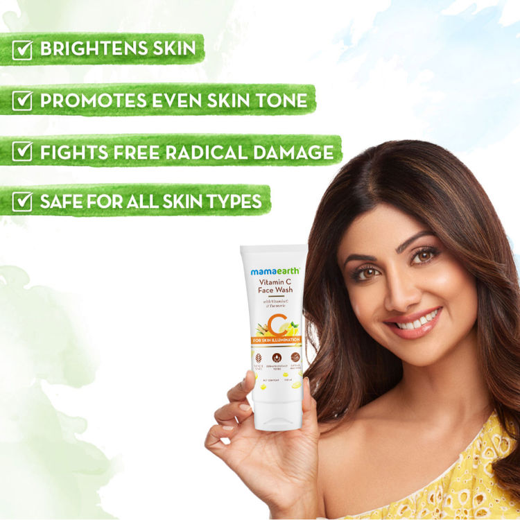 Mamaearth Vitamin C Face Wash with Vitamin C and Turmeric for Skin Illumination (100ml)