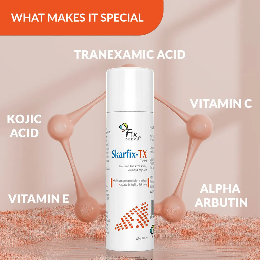 Fixderma Skarfix-TX Cream | Effective treatment for melasma and dark spots (15g)
