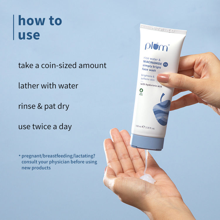 Plum 2% Niacinamide Face Wash With Rice Water (100ml)
