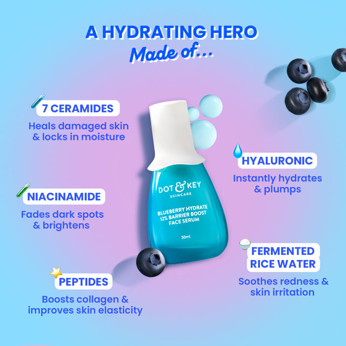 Dot & Key 12% Barrier Boost Serum (Hyaluronic + Ceramides) (30ml)