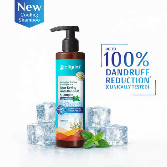 Pilgrim Australian Tea Tree & Salicylic Acid Cool Menthol Non-Drying Anti-Dandruff Shampoo (200ml)