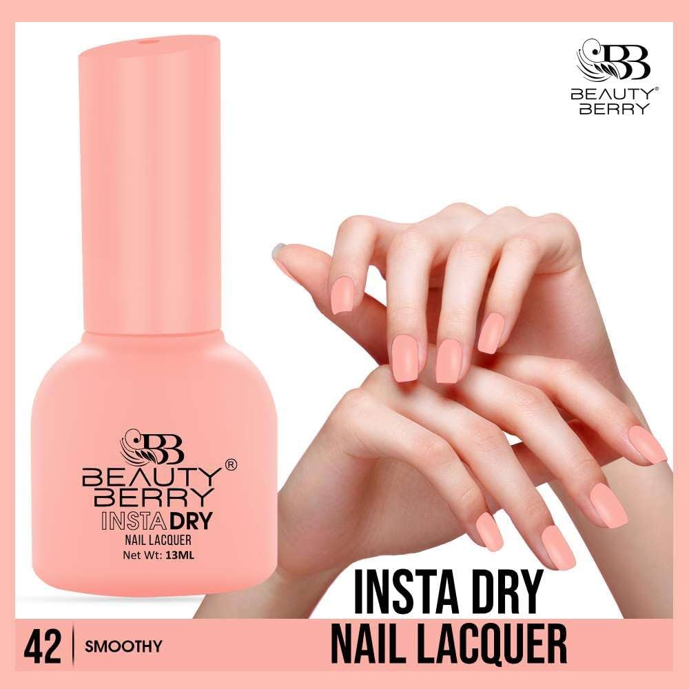 Beauty Berry Insta Dry Nail Lacquer (SMOOTHY-42)
