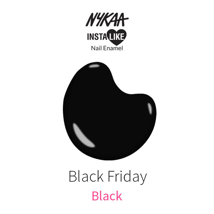 Nykaa InstaLike Long Lasting Nail Enamel - Black Friday 371
(9ml)
