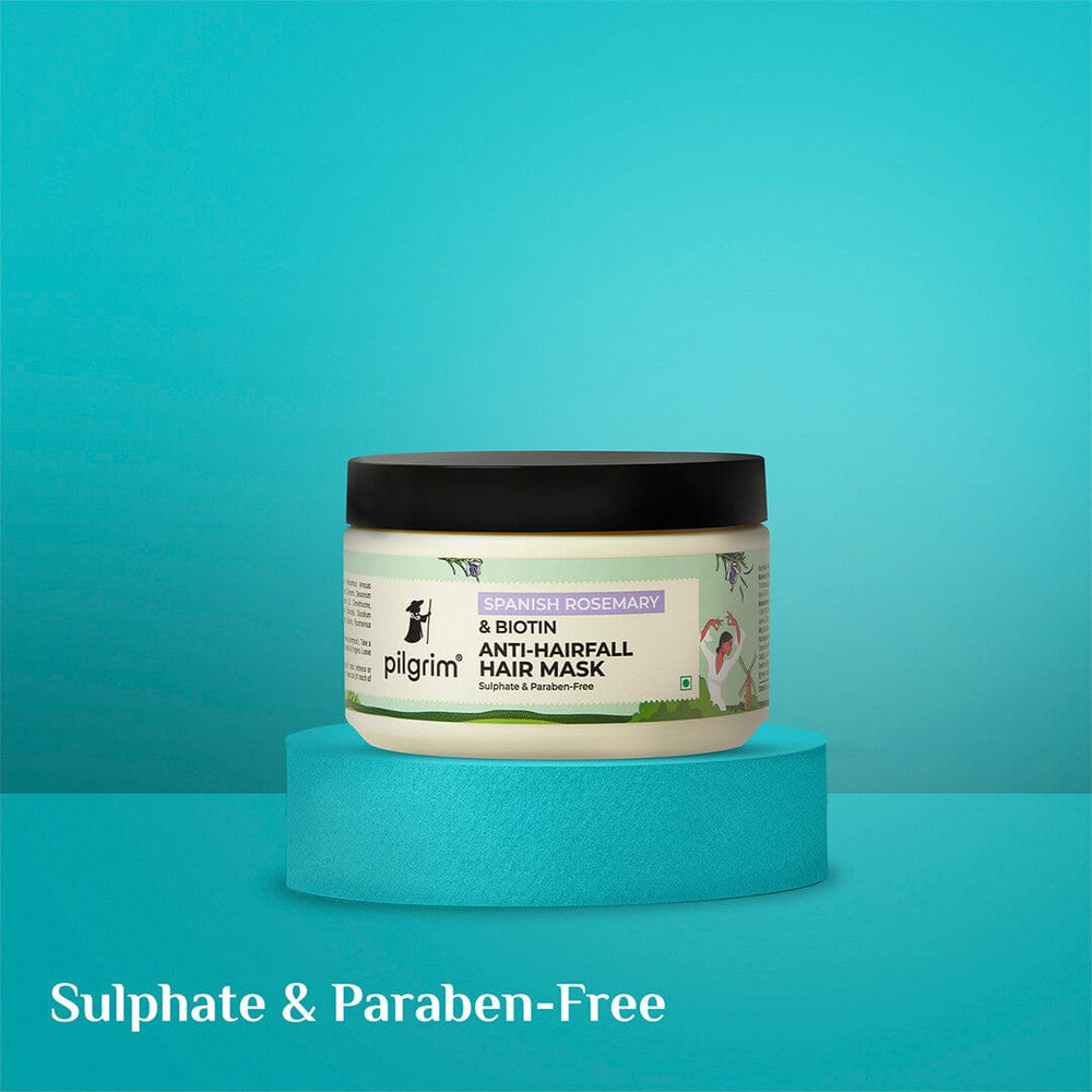 Pilgrim Spanish Rosemary & Biotin Anti-Hairfall Hair Mask
Fights Breakage & Hairfall