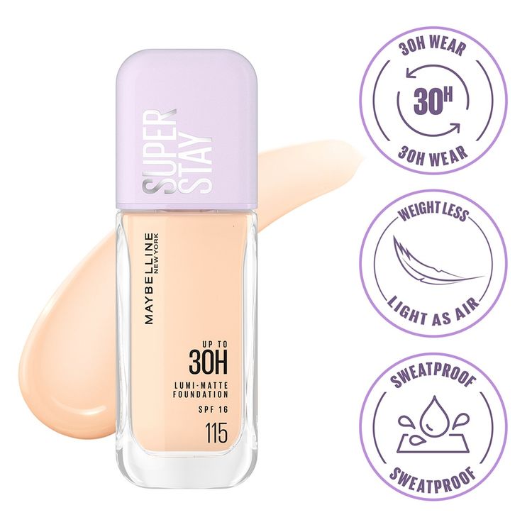 Maybelline Super Stay Lumi-Matte Liquid Foundation(115)