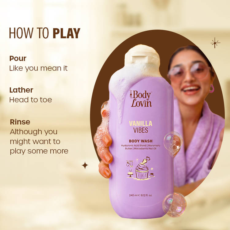 Plum BodyLovin Vanilla Vibes Body Wash - Vanillavibes (240ml)