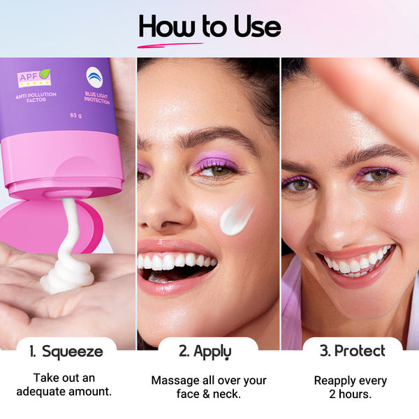 Aqualogica Illuminate+ Dewy Sunscreen In-Vivo Tested SPF 50+ PA++++ with Wild Berries & Alpha Arbutin - 80 g
