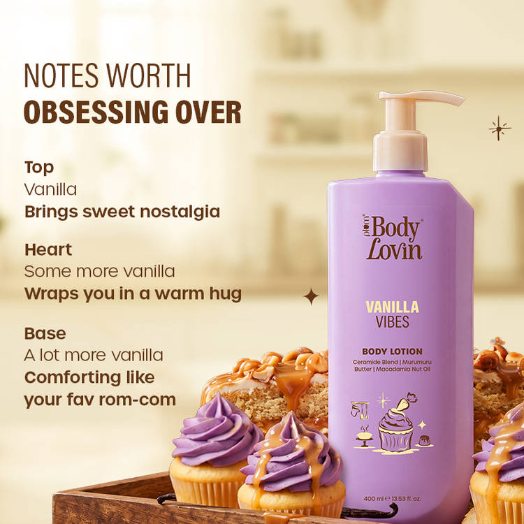Plum BodyLovin Vanilla Vibes Body Lotion Nourishing & Barrier-Repairing Velvety Cream Formula (400ml)