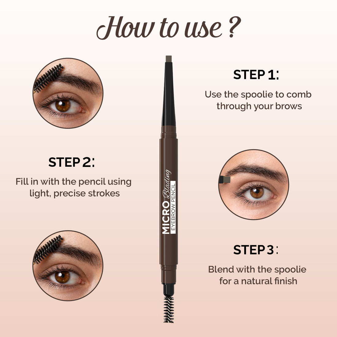 Glam21 Micro Blading Eyebrow Pencil (03 Brown)