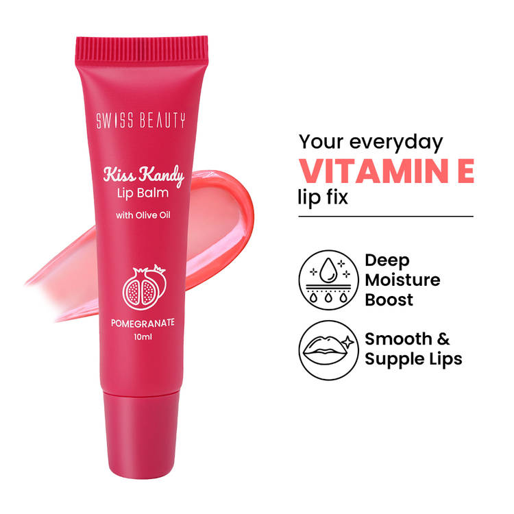 Swiss Beauty Kiss Kandy Lip Balm (05 Pomegranate)