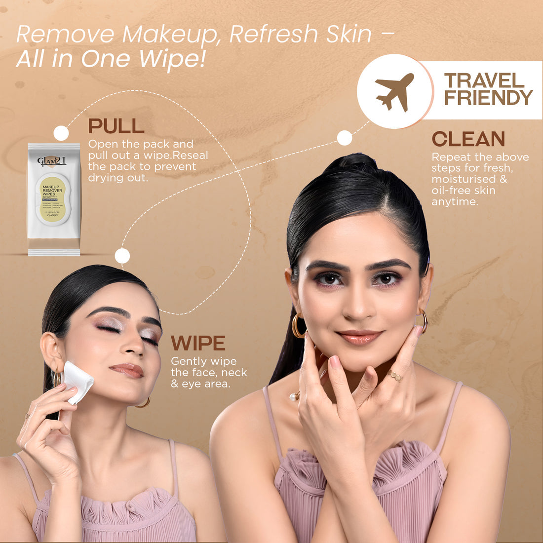 Glam21 Make Up Remover Wipes