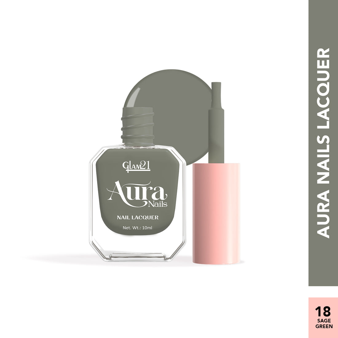 Glam21 Aura - Nail Lacquer (18Sage Green)