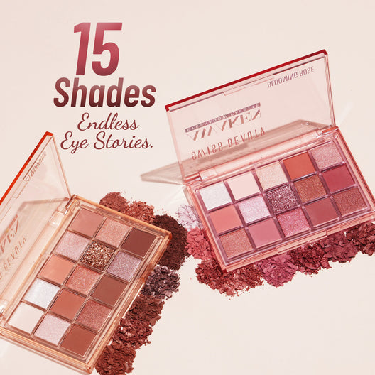 Swiss Beauty Awaken Eyeshadow Palette 01(Blooming Rose)