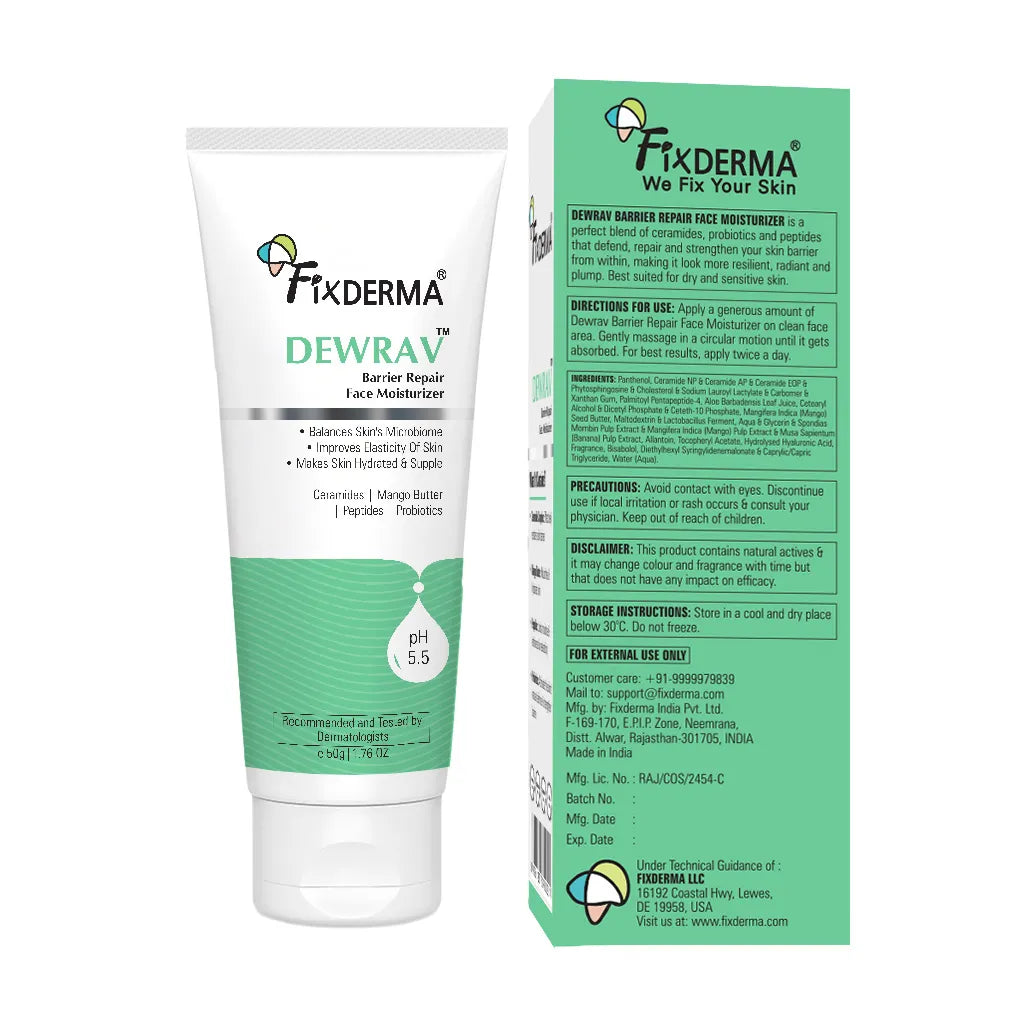 Fixderma Dewrav Barrier Repair Face Moisturizer 50g