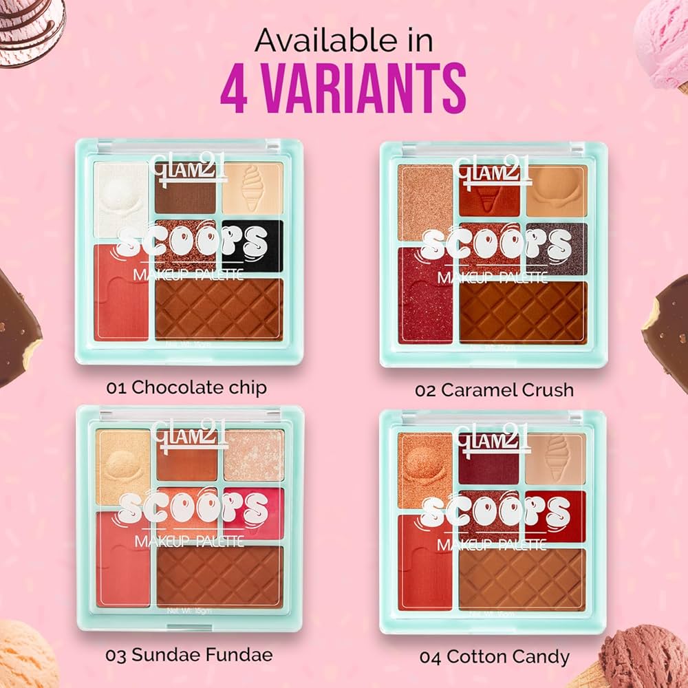 Glam21 Scoops Makeup Palette (04Cotton Candy)