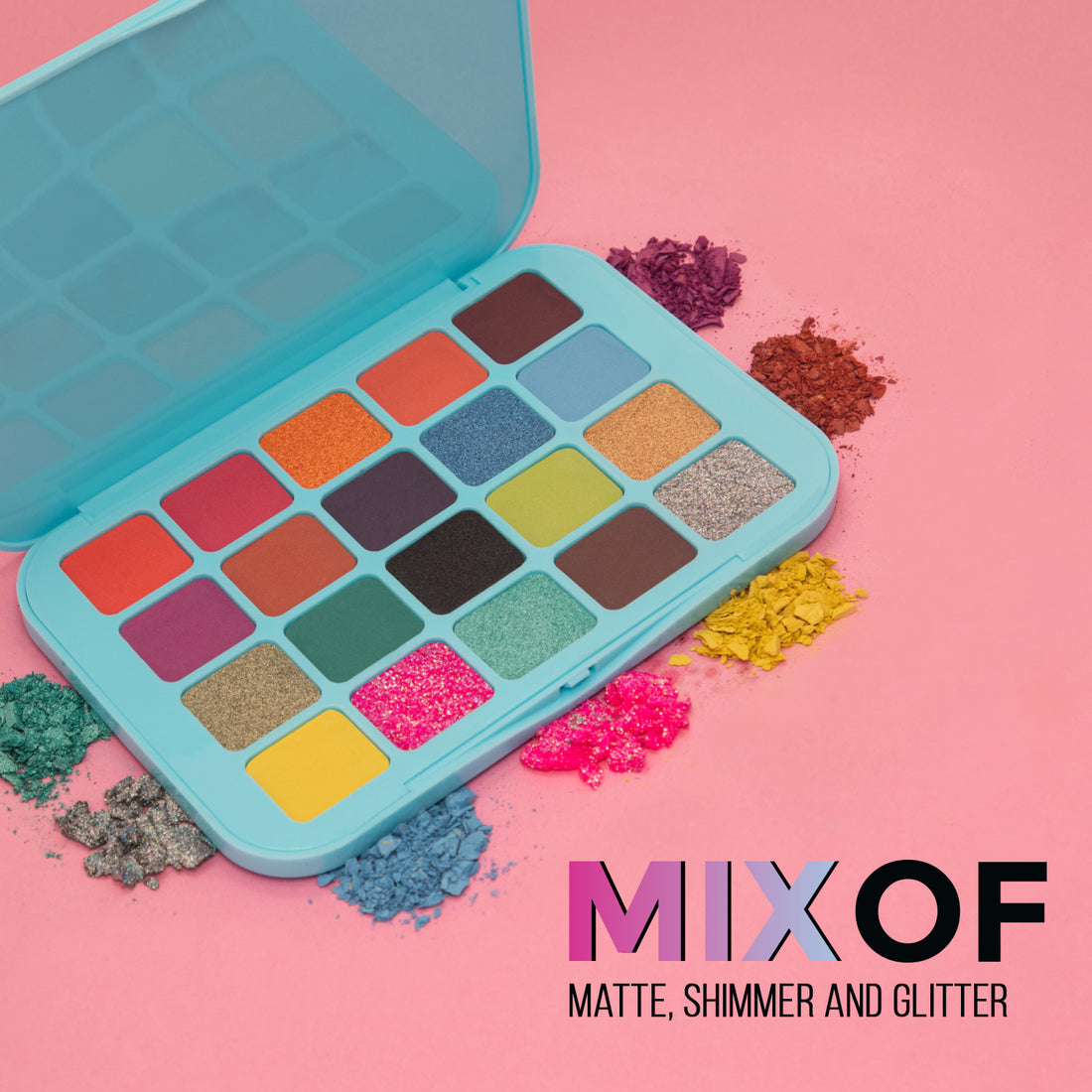 Glam21 20 Color Eyeshadow Palette Combination of Mattes and Shimmers (01Stary Eyes)