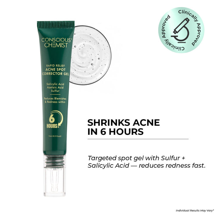 Conscious Chemist
Rapid Relief Acne Spot Corrector Gel (15ml)