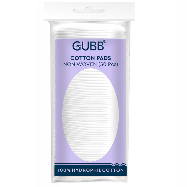 GUBB Hypoallergenic 100% Non-Woven Cotton Pads
(50 pcs)