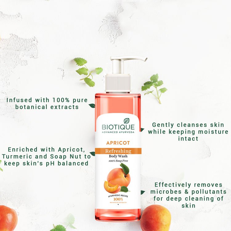 Biotique Bio Apricot Refreshing Body Wash (200ml)