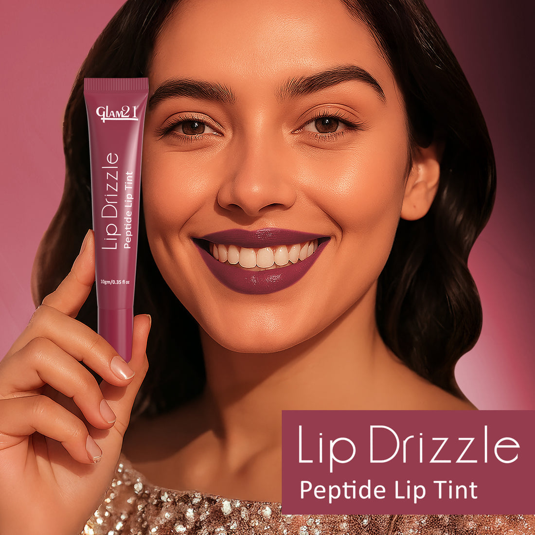 Glam21 Lip Drizzle Peptide Lip Tint (03 Rasberry Jelly)