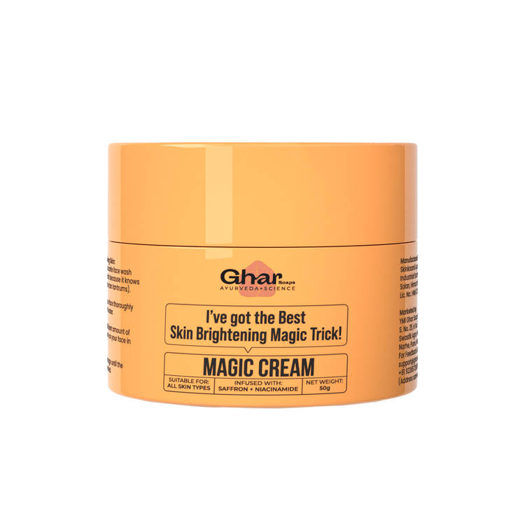 Ghar Soaps Magic moisturizing Cream | For reducing tan and providing moisture | For all skin types (50g)