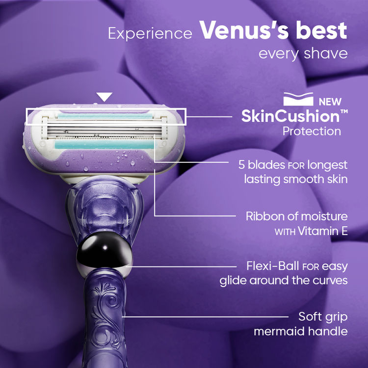 Gillette Venus Smooth Curves | Swirl | Hair Removal Razor for Women, 1 Razor
(1 Pc)