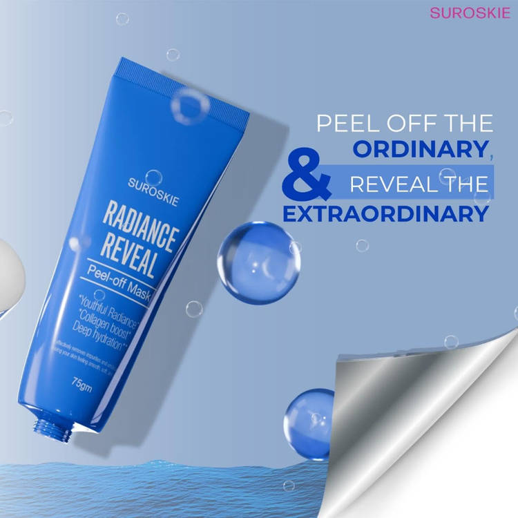 SUROSKIE Radiance Reveal Peel Off Mask For Glow & Hydration (75g)