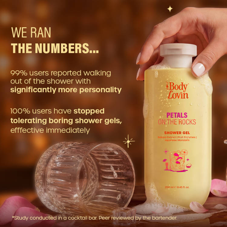 Plum BodyLovin’ Petals On The Rocks Shower Gel, Renewing & Reviving, Citrus Floral Fragrance (250ml)