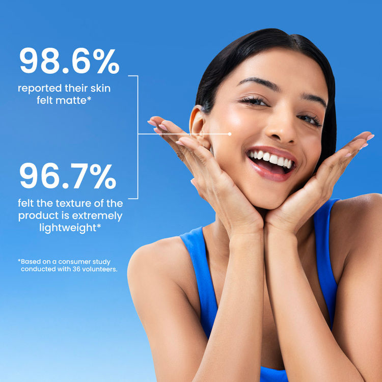 Foxtale SPF 50 Aqua-Gel Lightweight Sunscreen for Oily Skin, In-Vivo Tested PA++++, Matte Finish.
(80g)