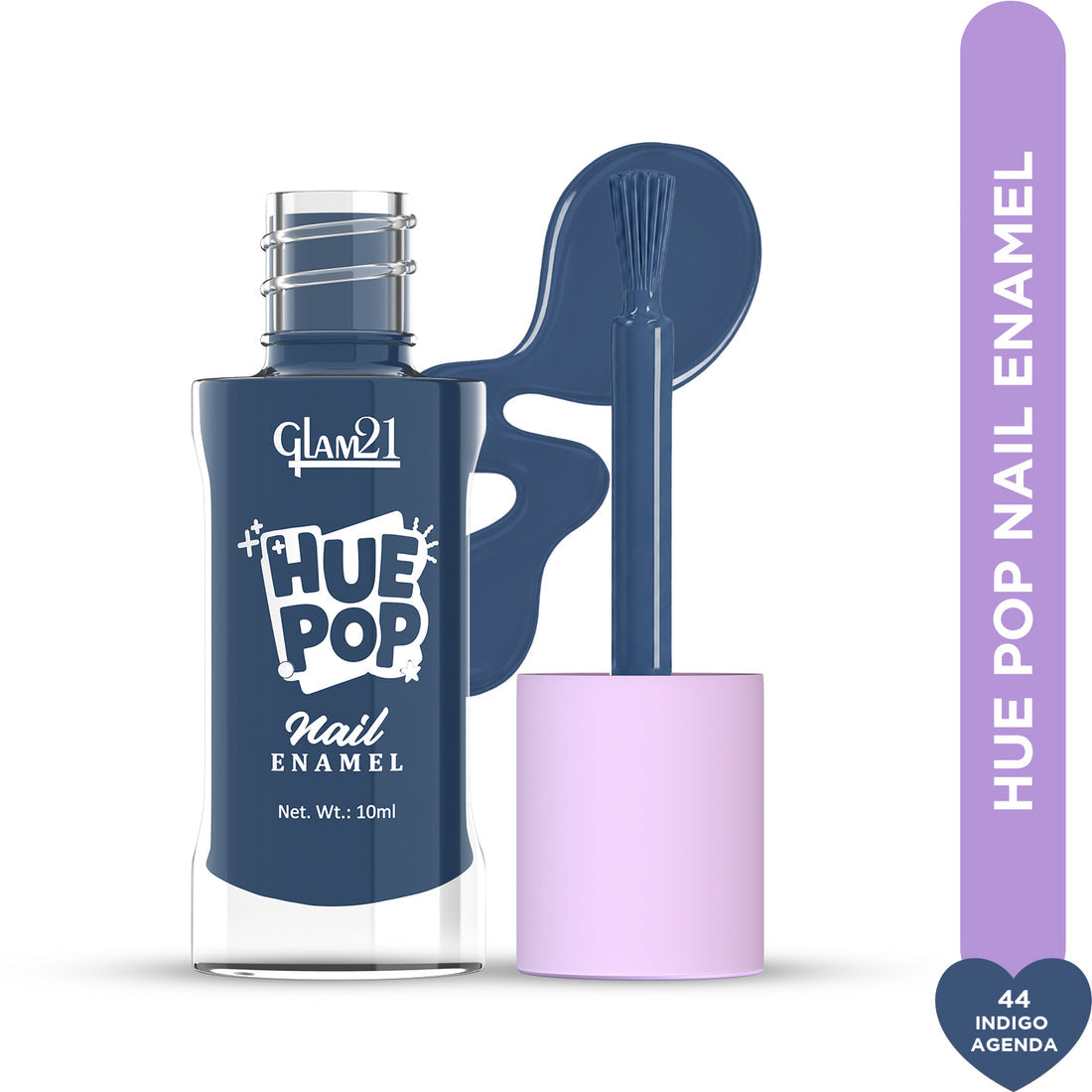 Glam21 Hue Pop Nail Paint / 44 Indigo Agenda