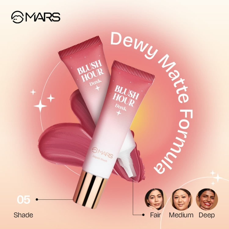 MARS Liquid Blush Hour Dewy-Matte Finish - 05 Dusk (12ml)
