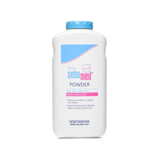 Sebamed Baby Powder, Olive Oil, Allantoin, Keeps Newborn’S Skin Fresh, Absorbs Sweat 200g