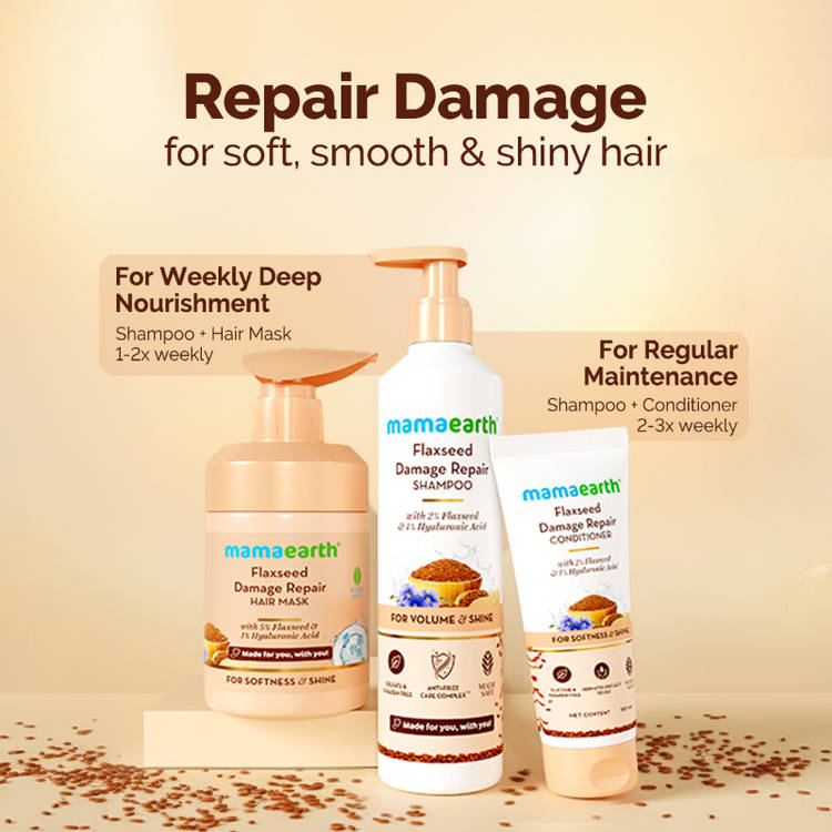 Mamaearth Flaxseed Damage Repair Conditioner (180ml)