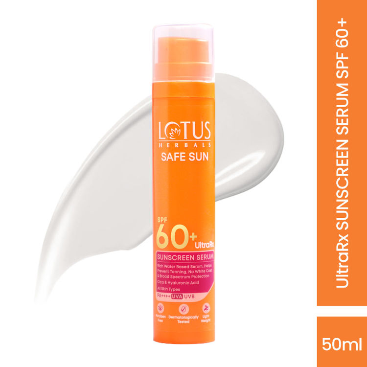 Lotus Herbals UltraRX Sunscreen serum SPF 60+ PA++++All skin typesDermatologically tested (50ml)