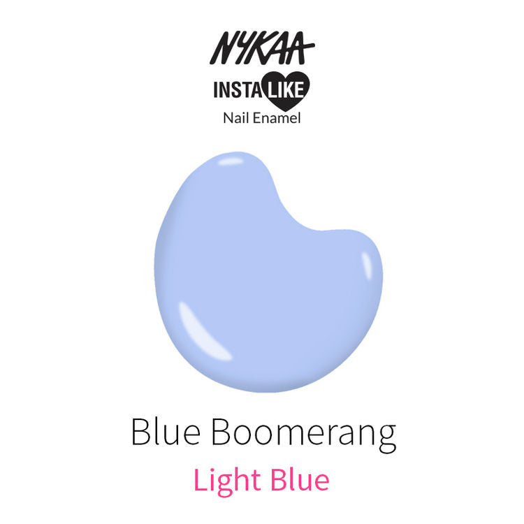 Nykaa InstaLike Long Lasting Nail Enamel - Blue Boomerang 359 (9ml)