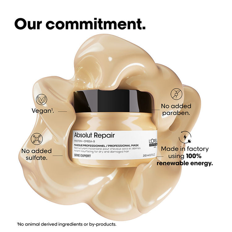 L'Oréal Professionnel Absolut Repair Mask For Dry and Damaged Hair With Protein & Omega-9 (250gm)