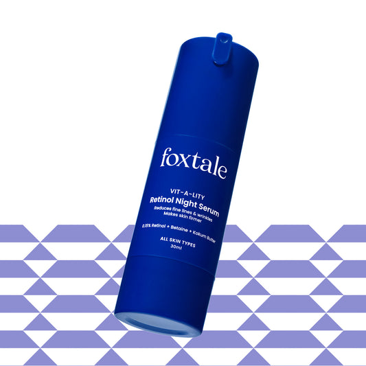 Foxtale 0.15% Retinol Night Serum
Treats fine lines and wrinkles 2x faster than regular retinol | 30 ml