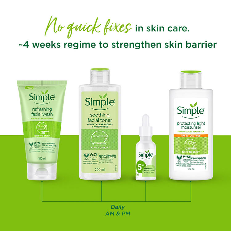 Simple Kind to Skin Protecting Light Moisturizer SPF UVA + UVB
(125ml)