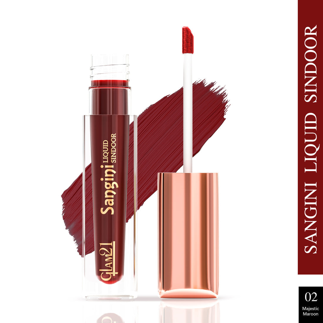 Glam21 Sangini Sindoor(02Maroon)