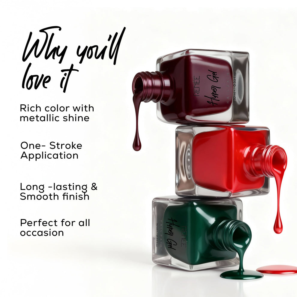 RENEE Hyper Gel Nail Paint 10ml (27 Plum Crush)