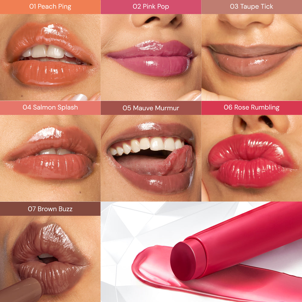 SUGAR Cosmetics Glide Peptide Plumping Gloss Stick(07 Brown Buzz)