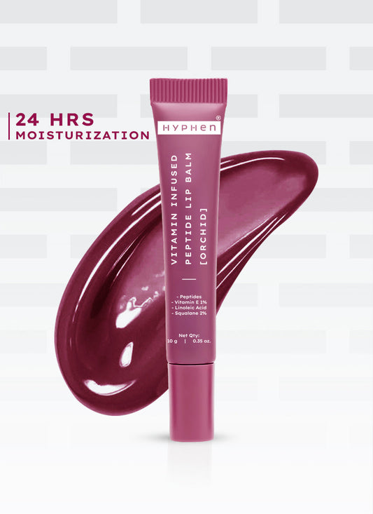 Hyphen Vip orchid lip balm, 1% vit e & peptides- 10g