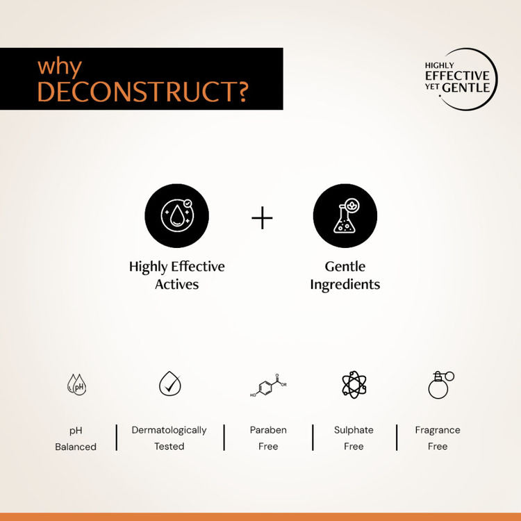 Deconstruct 5% Vitamin C Gel Sunscreen In Vivo Tested SPF 50 PA+++
(50g)
