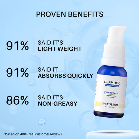 DERMDOC 2% Kojic Acid Face Serum (15 ml)